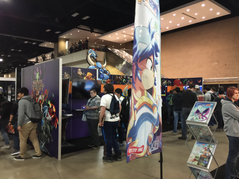 Shovel Knight was there! It’s... it’s Shovel Knight. If you aren’t aware of Shovel Knight by now, that’s actually kind of impressive.